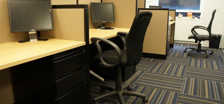 Office chair at a desk