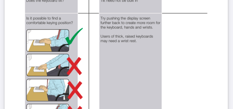 ergonomic assessment checklist